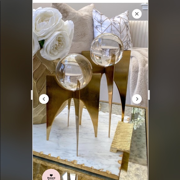 COPY - Nakasa Crystal Balls w/Stands Set of 2, Investment Decorative Pieces, NWT - Picture 6 of 10